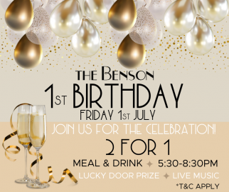 The Benson Hotel 1st Birthday